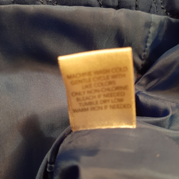 Christopher & Banks Royal Blue Patterned Zip Vest Size Large - Picture 6 of 9